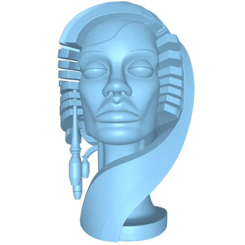 Modelo 3D ESCULTURA CABEZA DE MUJER – Arte Devocional para CNC e Impresión 3D