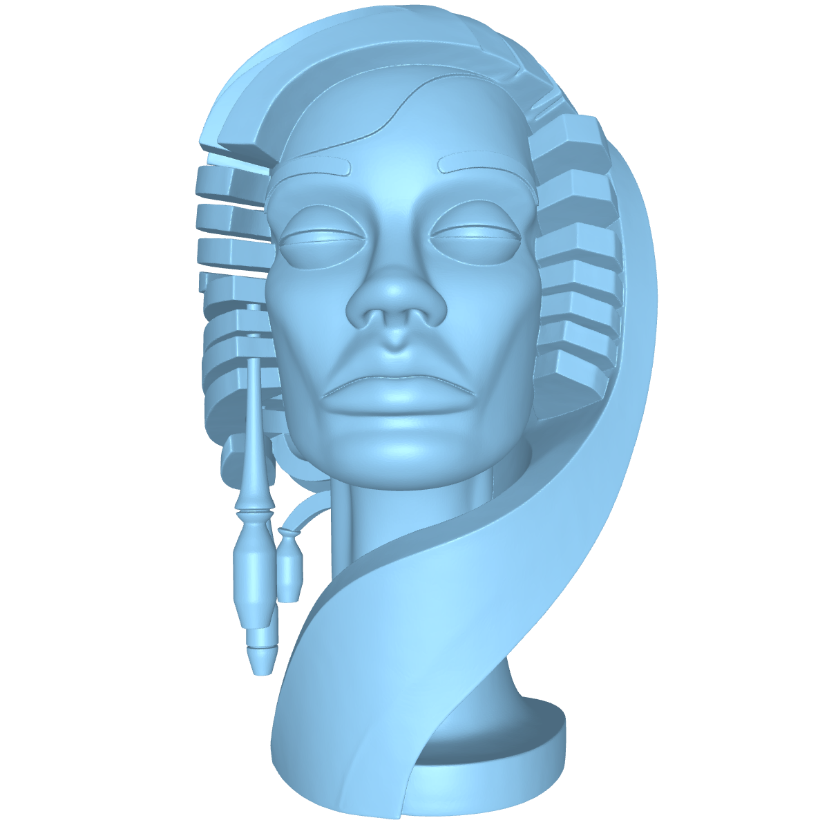 MODELO 3D ESCULTURA CABEZA DE MUJER – ARTE DEVOCIONAL PARA CNC E IMPRESIÓN 3D 1 Modelo 3D Escultura Cabeza De Mujer – Arte Devocional Para Cnc E Impresión 3D