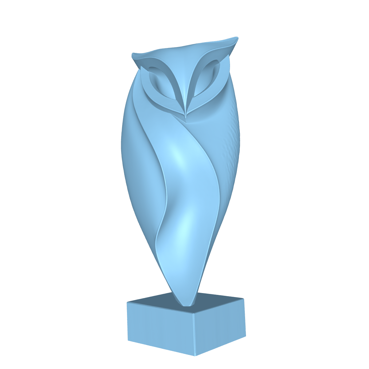 MODELO 3D ESCULTURA BUHO – ARTE DEVOCIONAL PARA CNC E IMPRESIÓN 3D 1 Modelo 3D Escultura Buho – Arte Devocional Para Cnc E Impresión 3D