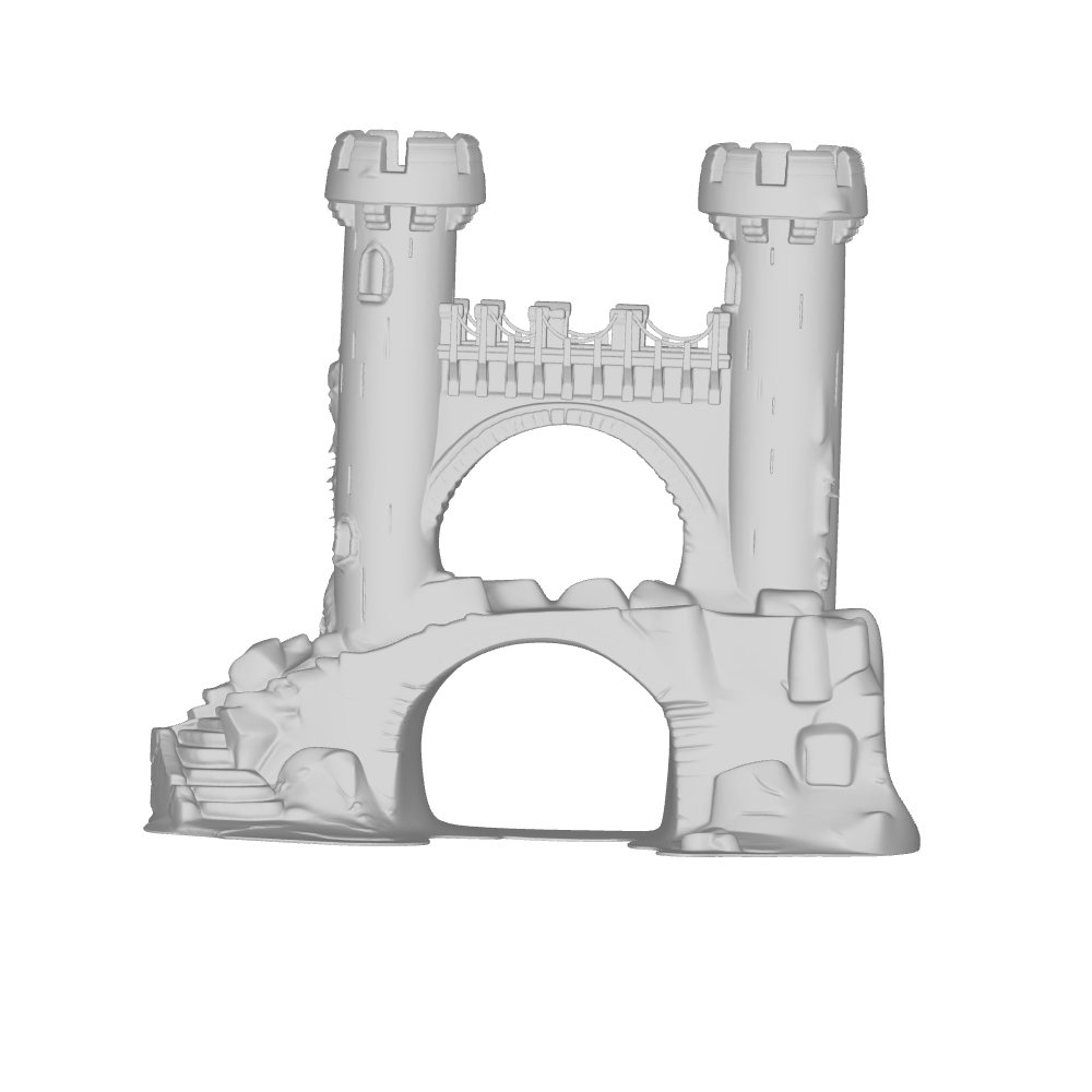 MODELO 3D STL/FBX CASTILLO EN UN PUENTE – ARTE PARA MODELAJE 3D O IMPRESIÓN 3D 1 Modelo 3D Stl/Fbx Castillo En Un Puente – Arte Para Modelaje 3D O Impresión 3D