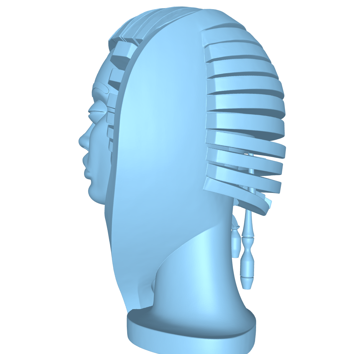 MODELO 3D ESCULTURA CABEZA DE MUJER – ARTE DEVOCIONAL PARA CNC E IMPRESIÓN 3D 2 Modelo 3D Escultura Cabeza De Mujer – Arte Devocional Para Cnc E Impresión 3D