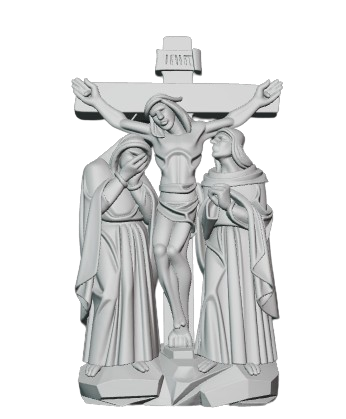 Modelo Gratis 3D STL Viacrusis – Arte Devocional para CNC e Impresión 3D