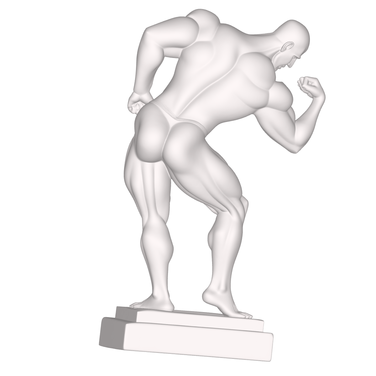 ARCHIVO STL ESTATUA DE ATLETA MUSCULOSO – ARTE ANATÓMICO EN BRONCE CON POSTURA DE FUERZA – MODELO 3D PARA CNC ROUTER E IMPRESIÓN 3D 2 Figura De Estatua De Atleta Musculoso Arte Anatomico En Bronce Con Postura De Fuerza Para Impresión Cnc