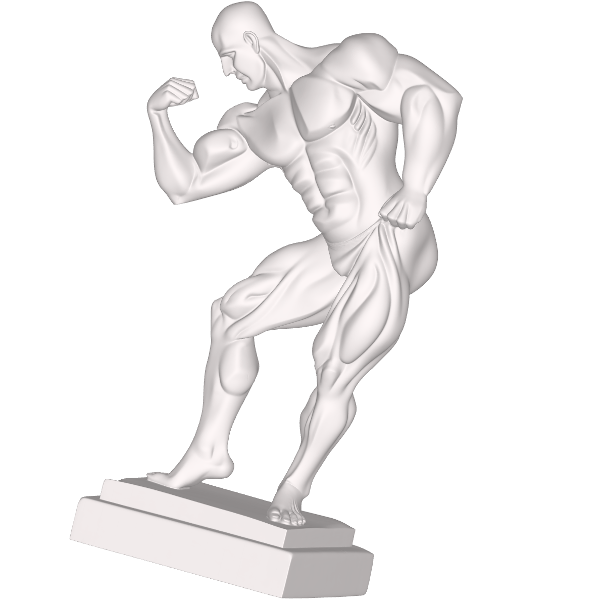 ARCHIVO STL ESTATUA DE ATLETA MUSCULOSO – ARTE ANATÓMICO EN BRONCE CON POSTURA DE FUERZA – MODELO 3D PARA CNC ROUTER E IMPRESIÓN 3D 3 Escultura Digital De Estatua De Atleta Musculoso Arte Anatomico En Bronce Con Postura De Fuerza – Versión 3