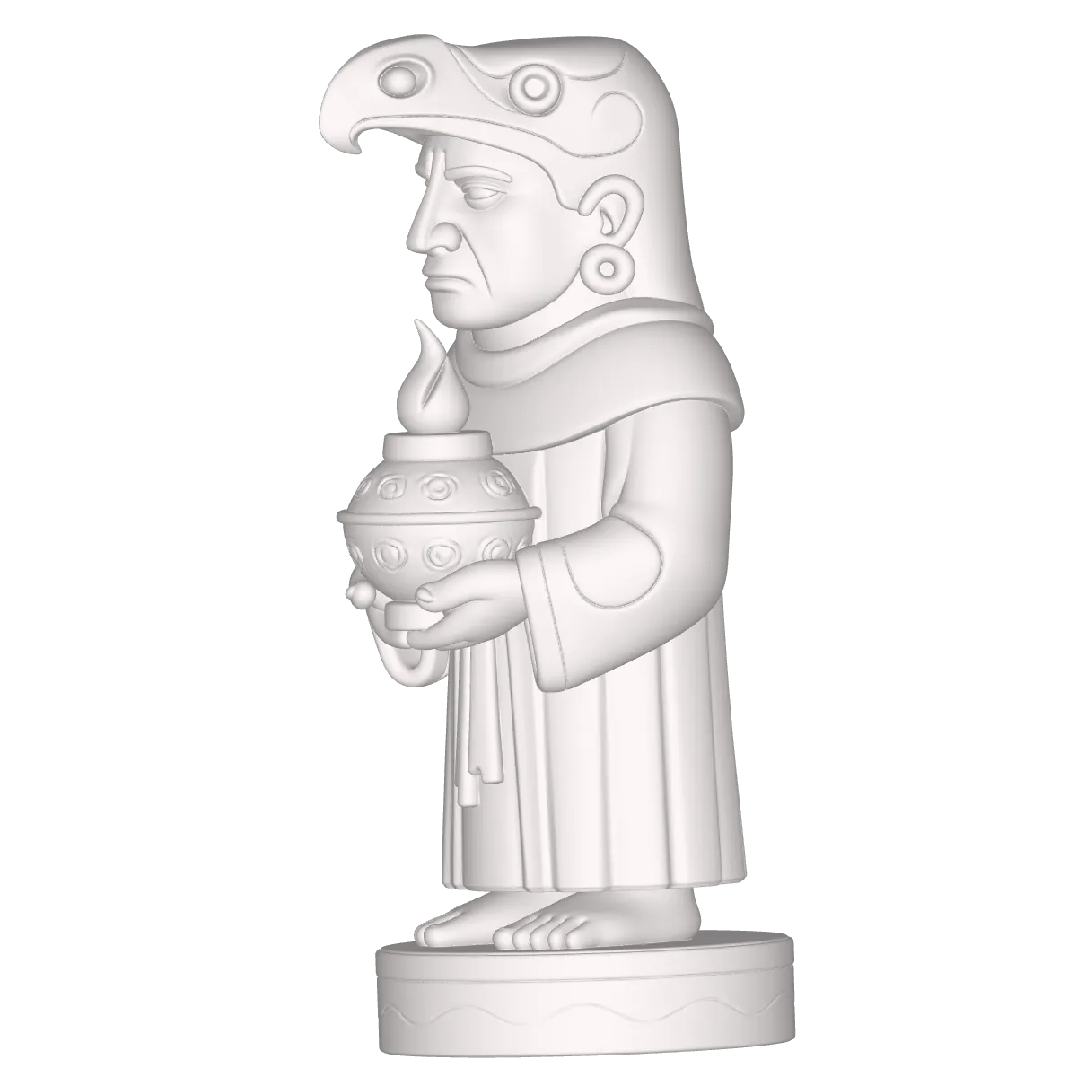 AJEDEZ DE FIGURAS AZTECAS PARA TALLADO EN ROUTER CNC O IMPRESION 3D 6 Ajedez – Escultura Digital Optimizada Para Seo