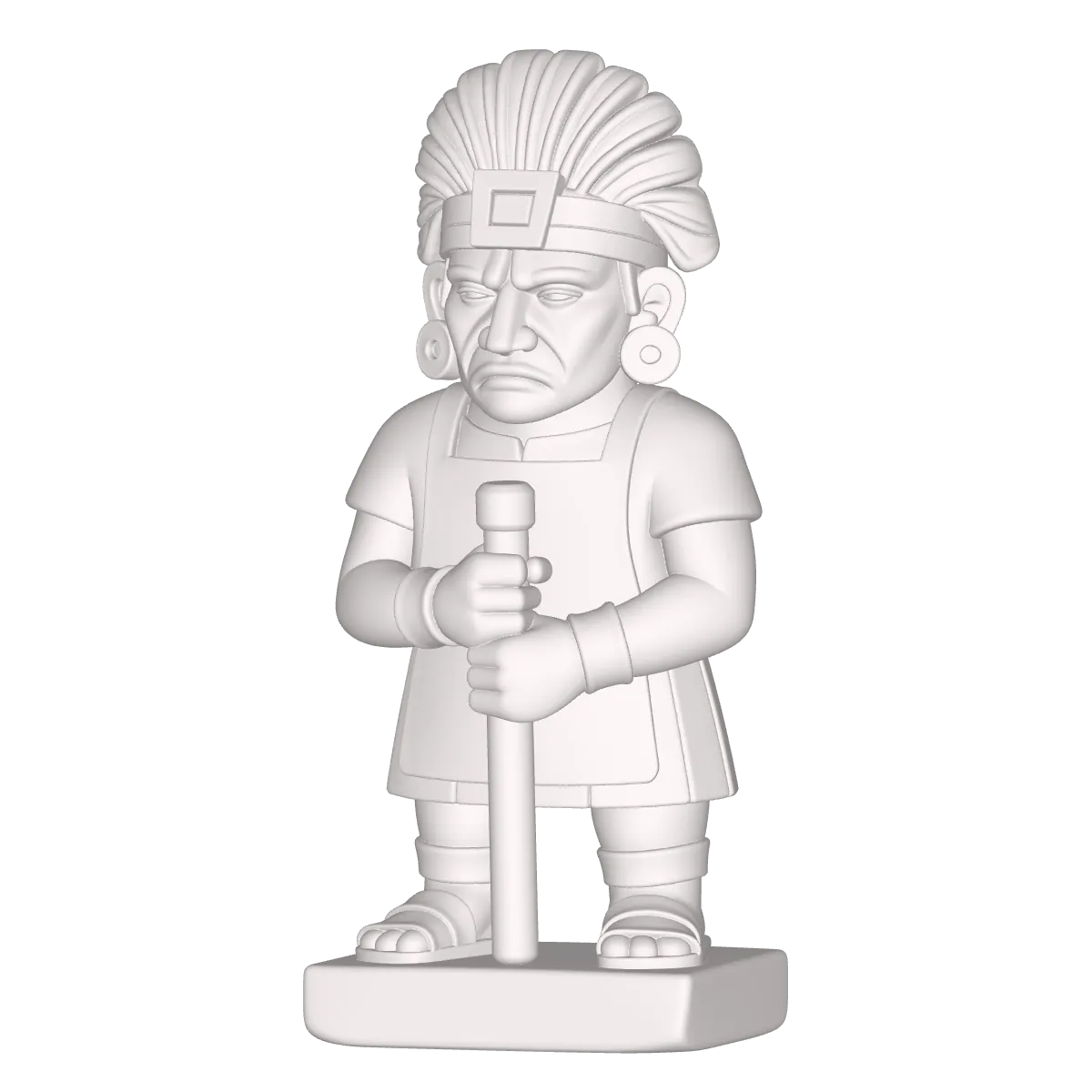 AJEDEZ DE FIGURAS AZTECAS PARA TALLADO EN ROUTER CNC O IMPRESION 3D 1 Ajedez – Diseño Geométrico Para Manufactura