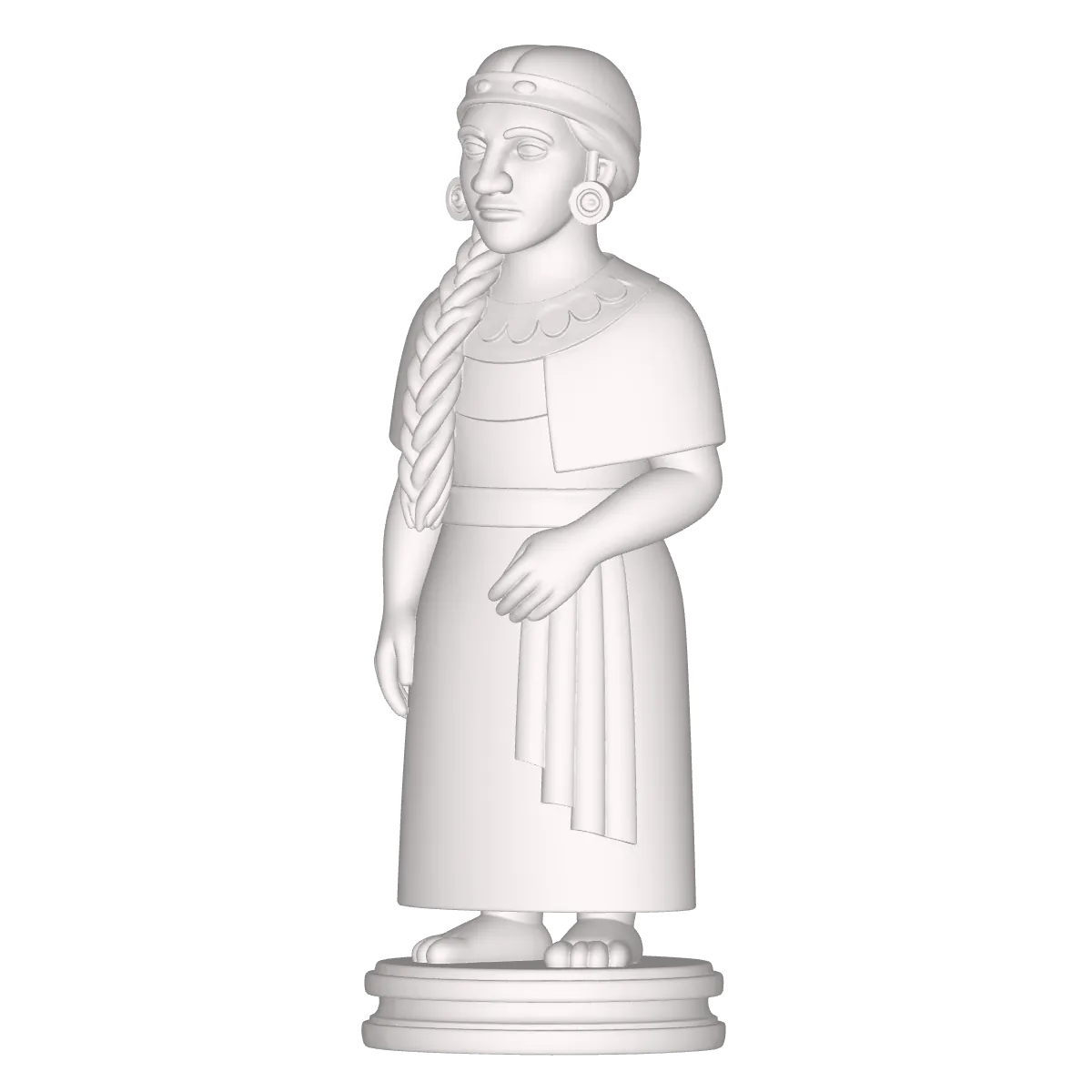 AJEDEZ DE FIGURAS AZTECAS PARA TALLADO EN ROUTER CNC O IMPRESION 3D 4 Ajedez – Diseño Geométrico Para Manufactura