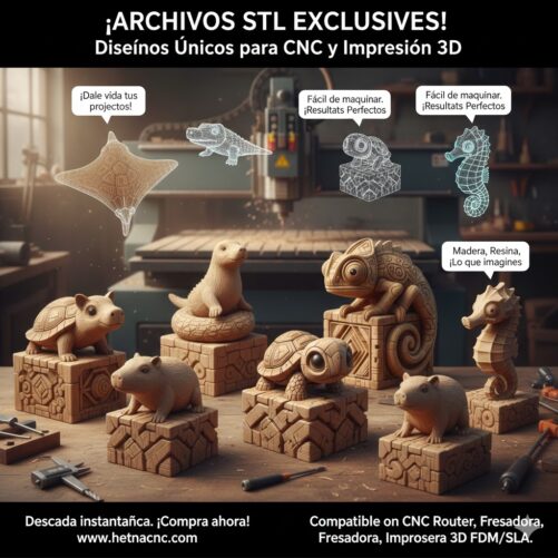 descarga – figura artística en formato 3D