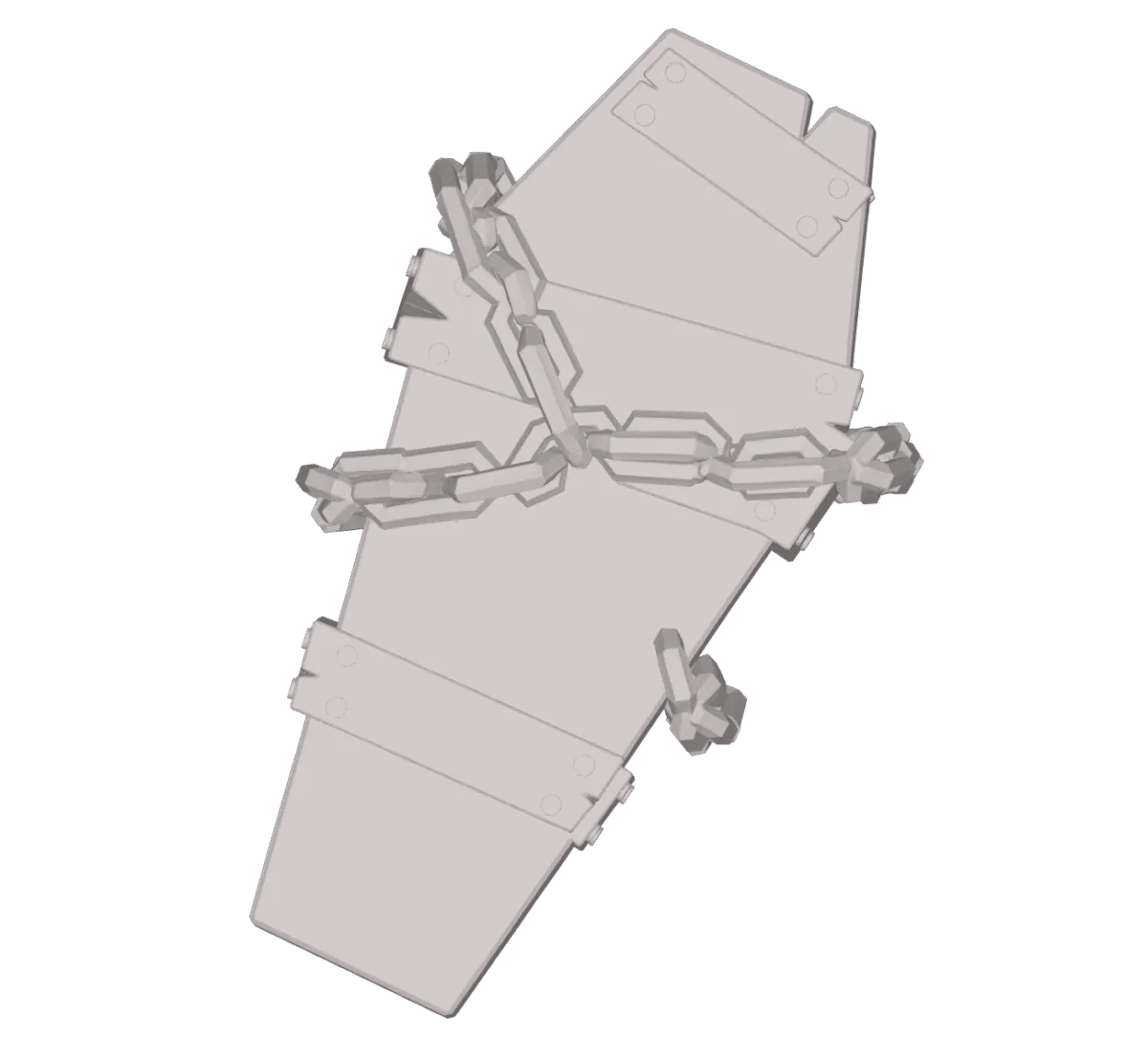 Archivo STL Ataud Con Cadenas De La Edad Media – Modelo 3D para CNC Router e Impresión 3D