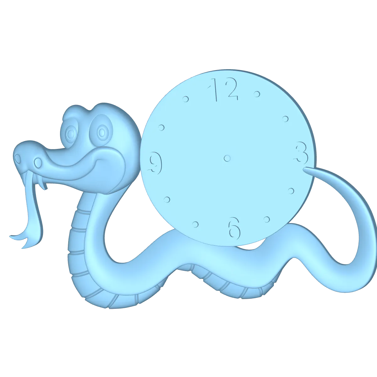 RELOJES INFANTILES DE ANIMALES 3D – SET DE 4 DISEÑOS EDUCATIVOS Y DECORATIVOS 4 Relojes – Diseño Geométrico Para Manufactura